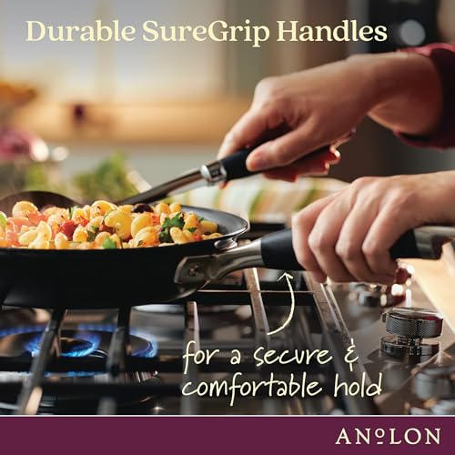 Advanced Home Nonstick Frying Pan with Helper Handle 14.5 (Onyx / Skillet w/ Helper Handle (14.5-Inch))