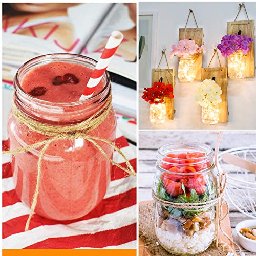 16 oz Glass Jars With Lids (16oz - Black Lid)