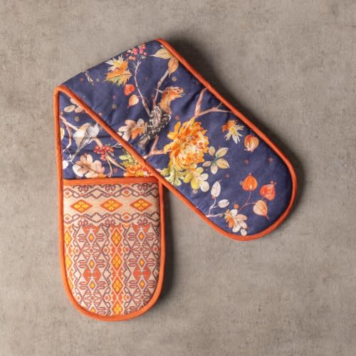 Double Oven Mitts 100% Cotton Double Oven Glove (020 - Kelim - Infinity / 7" x 35" (Double Oven Mitt))