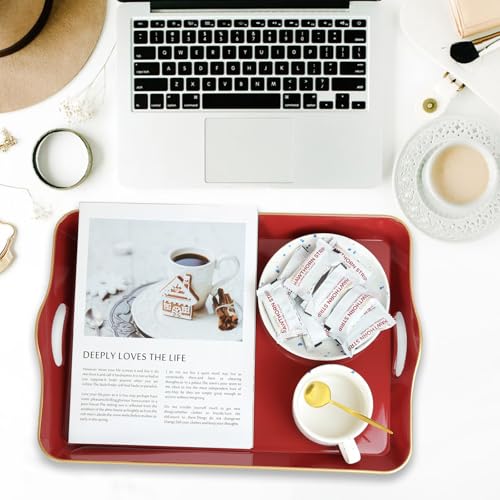 Large Red Decorative Tray (Red)