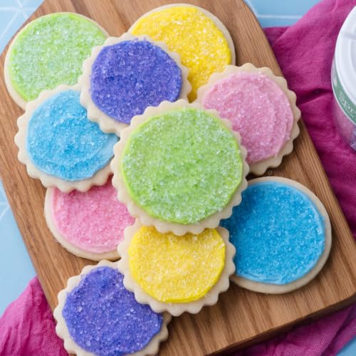 Dye Free Pastel Sugar 6 Cell Decorating Variety (Pastel Sugar)