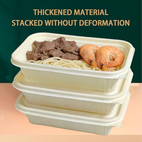 50 packs 30 oz Square Disposable Biodegradable containers (50 Pack 30 oz Containers)