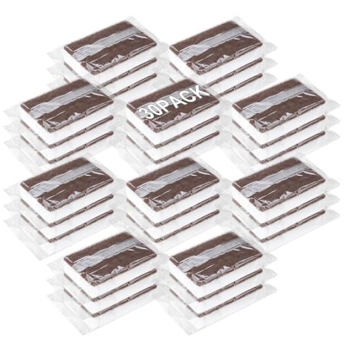 30 Pcs Individually Wrapped Sponges for Airbnb Apartment Brown (Brown)