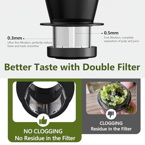 Cold Press Slow Juicer with Electric Coffee Grinder for Ginger