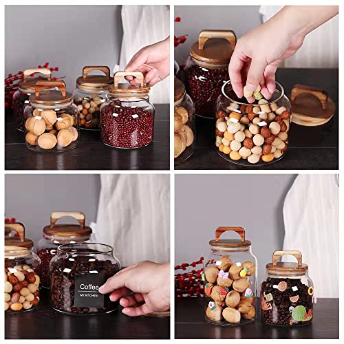 Glass Jars with Airtight Lid [Set of 4]
