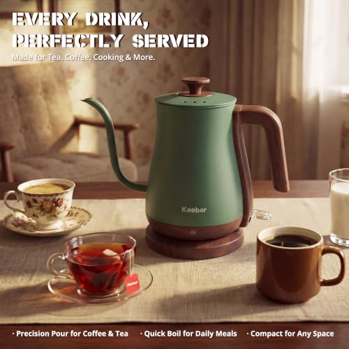 Gooseneck Electric Kettle (Matcha Green / 0.8 Quarts)