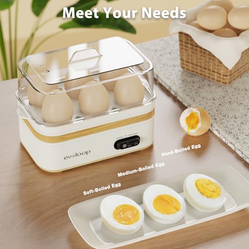 Rapid Egg Cooker Electric 6 Eggs Capacity (white)