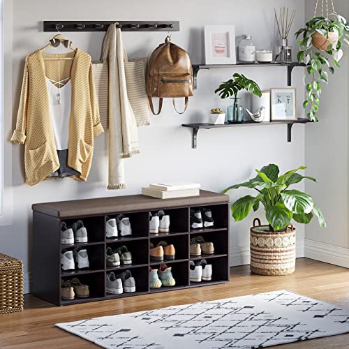 Long Wall Shelves (Espresso / 39.4 Inch)