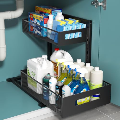 Under Sink Organizer (Black / xL-1PC)