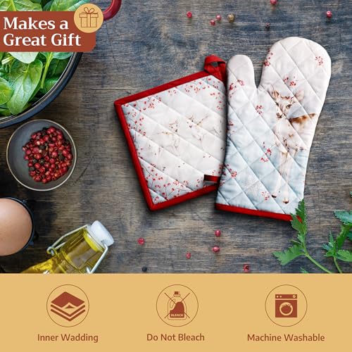Pot Holders 100% Cotton Potholders (113 - Fairy Tale Forest / 8" x 8" (Pot Holder Pack of 2))