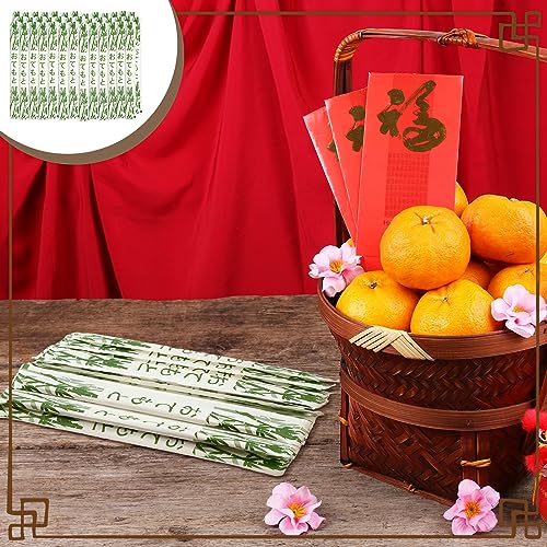 200 Pairs Disposable Bamboo Chopsticks Sleeved Separated (Bamboo)