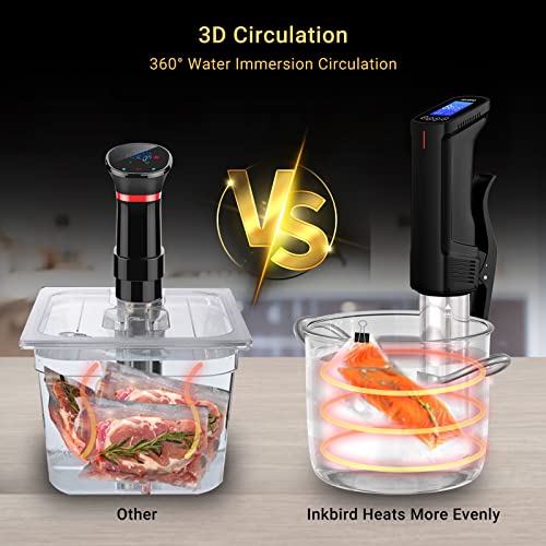 WIFI Sous Vide Cooker Bundle with 30 Sous Vide Bags and Pump