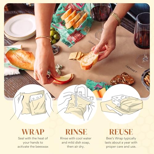 Beeswax Food Wraps (Seasons Greetings / Small, Medium, Large)