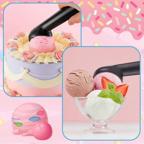 8 Pcs Ice Cream Scoop Set (Black)