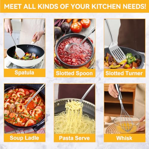 Stainless Steel Kitchen Cooking Utensils Set of 7 (7PCS Utensils Set)