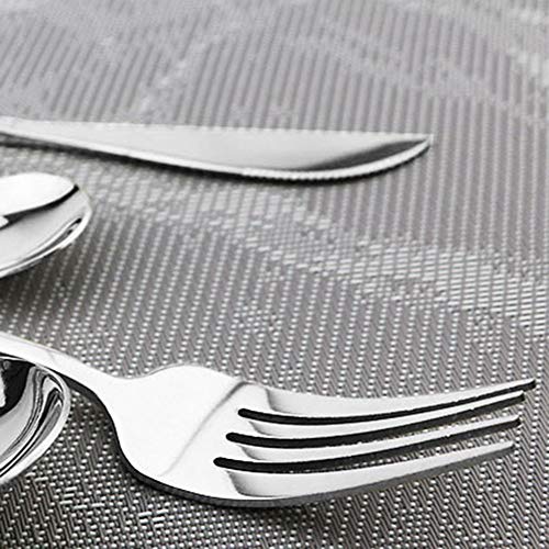 30 Piece Stainless Steel Satin Finish Flatware Set (Service for 6 / Silver)