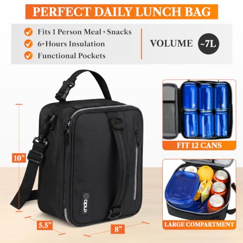 Insulated Lunch Bag for Men Women Kids