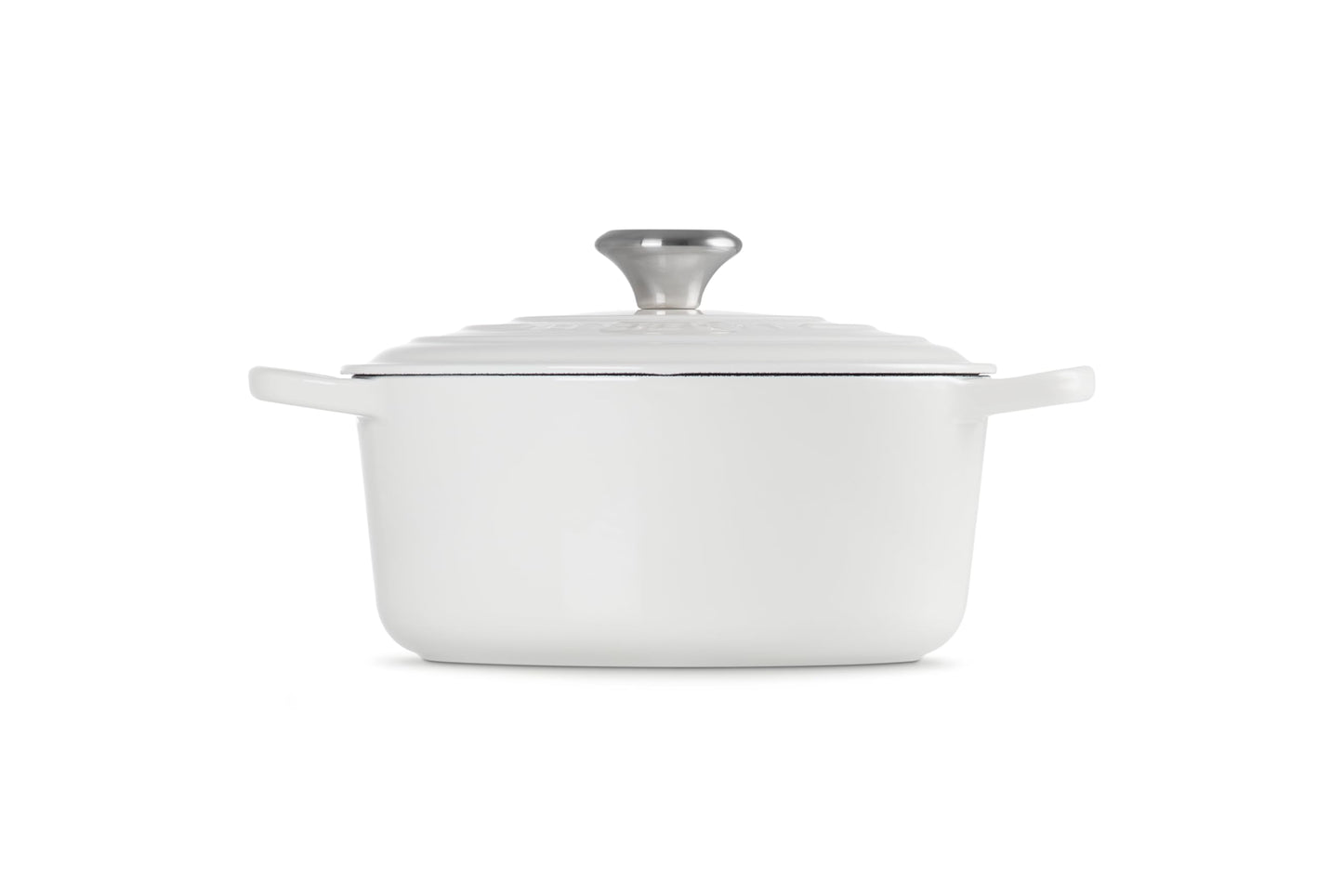 Enameled Cast Iron Round Dutch Oven (White / 4.5 Qt)
