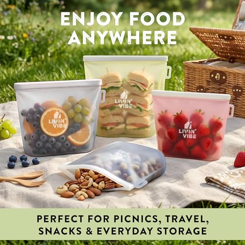 Reusable Silicone Food Storage Bags