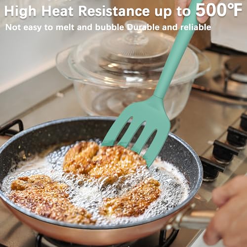 2 Pack Silicone Spatula Set (PureAquaGreen)
