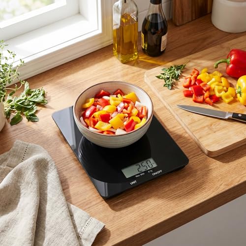 Glass Platform Digital Kitchen Scale (Glass - Black)