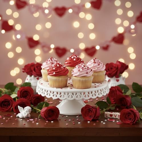Valentine Sprinkles for Baking (Red, pink, white)