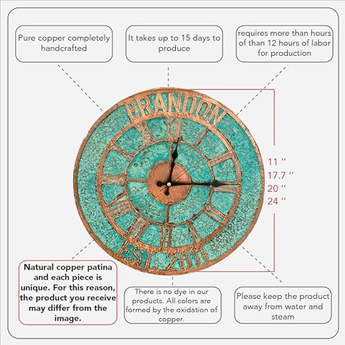 Handmade Copper Wall Clock Artisan Touch in Every Piece (Your Wall Clock / 11)