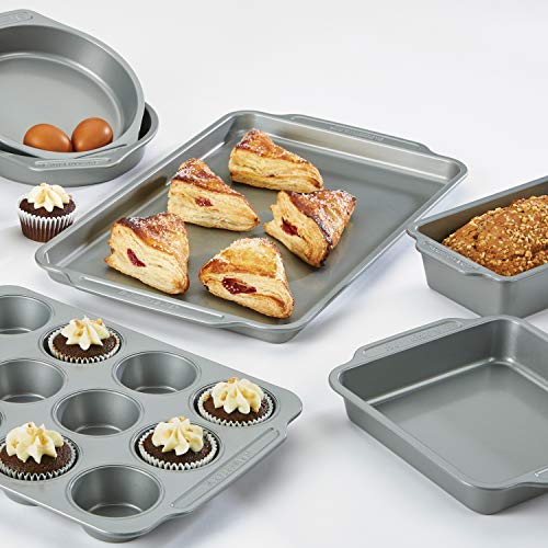 Nonstick Bakeware Set Includes Cookie Sheets (8-Piece)