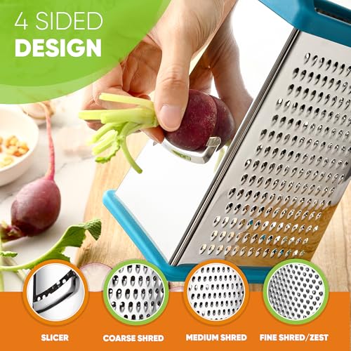 Stainless Steel XL Cheese Grater for Kitchen