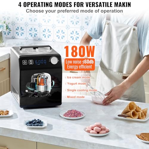 Upright Automatic Ice Cream Maker with Built (Vertical)