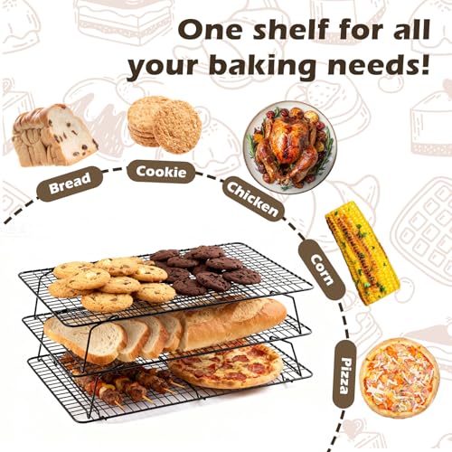 3 PCS Stackable Cooling Rack