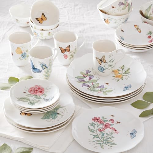 Butterfly Meadow Porcelain 28 (28-Piece Dinnerware Set)