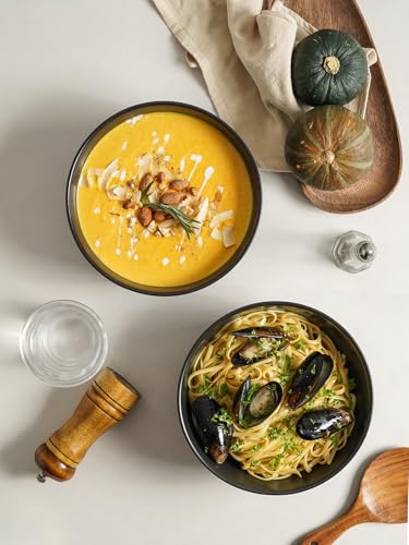 Large Serving Bowls (8 Inch / Matte Black)