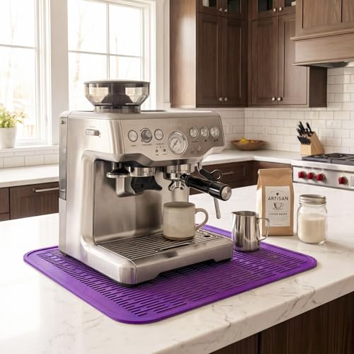 Silicone Dish Drying Mat for Multiple Usage (Purple / 18"L x 16"W)