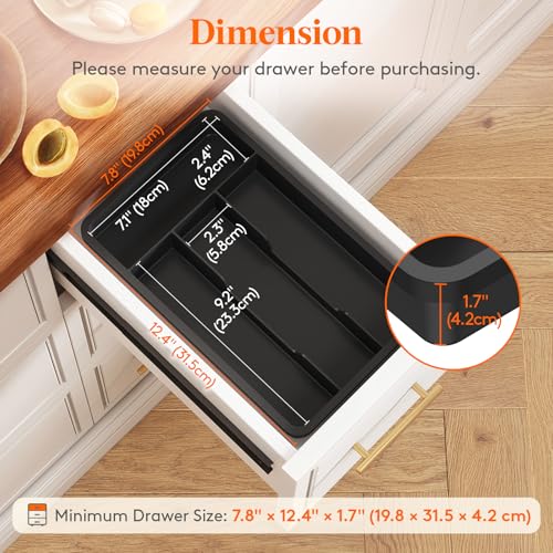 Silverware Drawer Organizer Tray