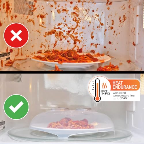 Magnetic Microwave Splatter Cover for Food (Gray)