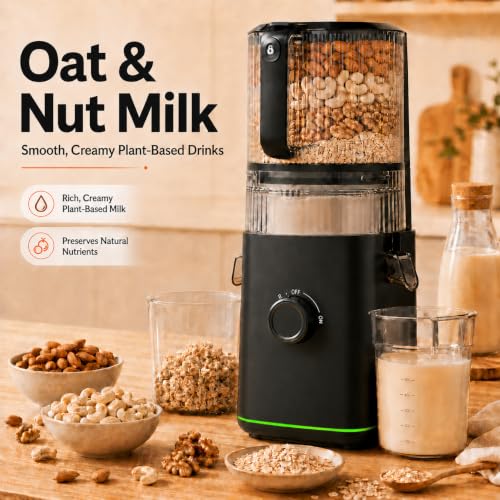 Aobosi 3-in-1 Juicer Machines, 6.5" Oversized Wide Feed Chute for Whole Fruits & Vegetables, 600 Max Cold Press Juicer with Pre-Cutter System, Triple Filtration, 99% Juice Yield (Black)