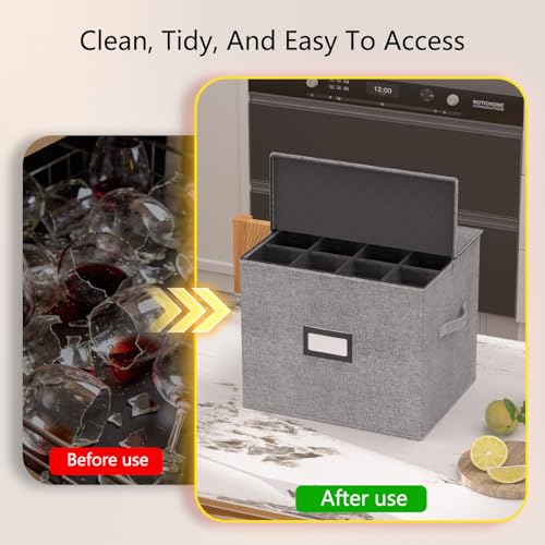 Champagne Flute Storage Box with Dividers (Champagne Flute Storage Box)