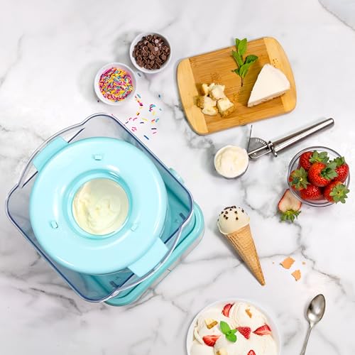 Electric Ice Cream Maker (2 QT / Stainless Aqua)