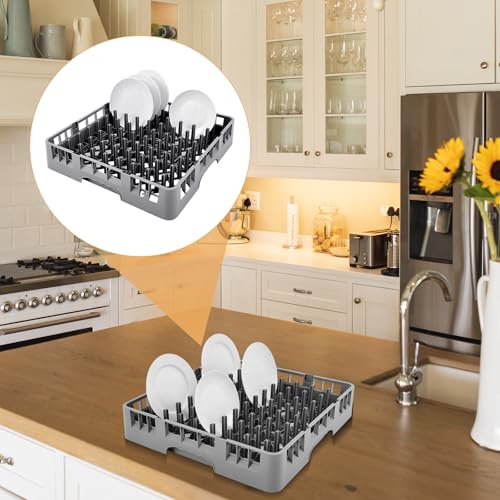 2 Pack Commercial Dishwasher Tray Rack (Gray / Peg Dish)