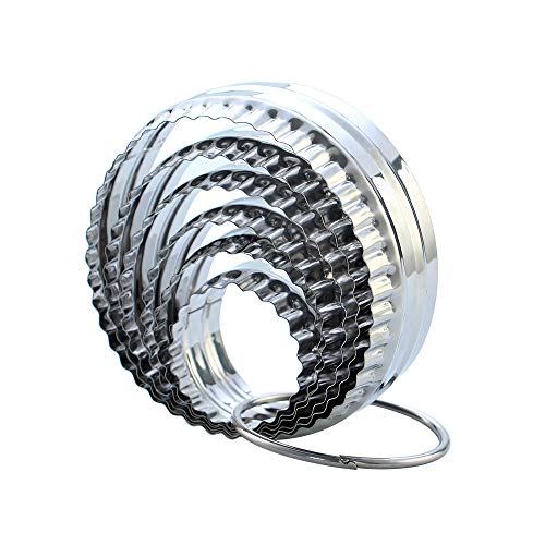 Fluted Cookie Cutters (6 PCS - Fluted Round)