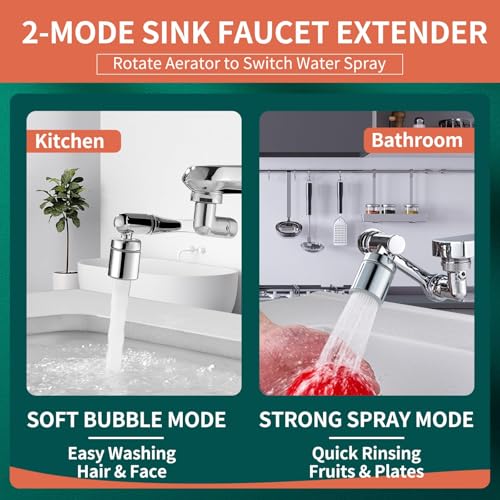 Patented CECEFIN Swivel Faucet Extender Sink Aerator NSF
