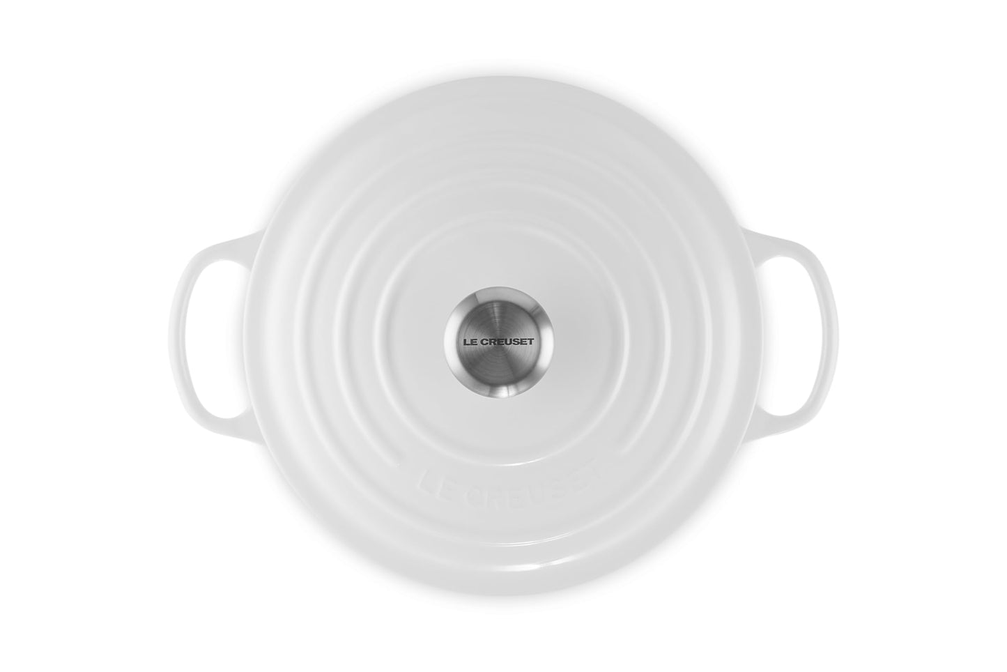 Enameled Cast Iron Round Dutch Oven (White / 5.5 Qt)