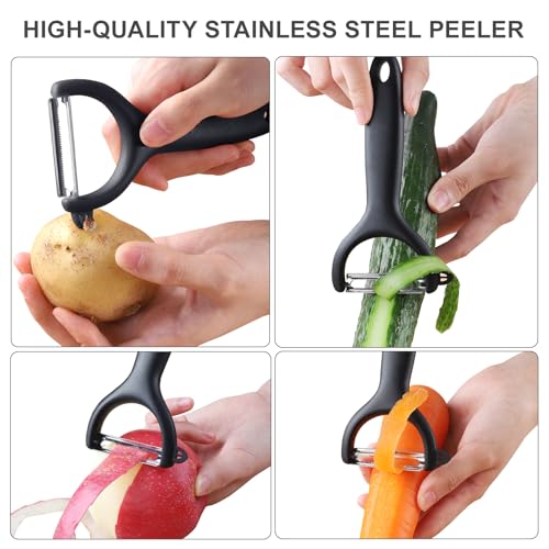 Safe Mandoline Slicer for Kitchen (Black)