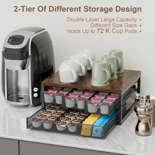Coffee Pod Holder For Counter (Antique Finish)