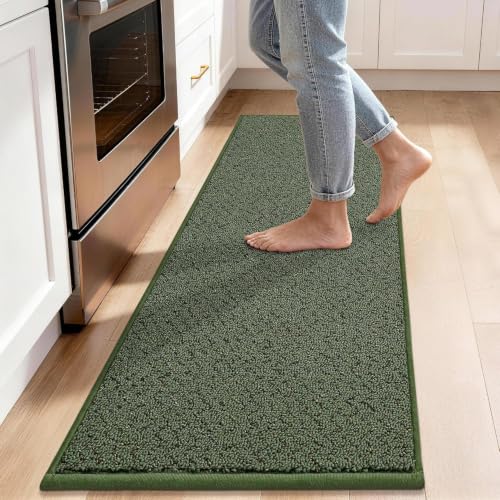 Kitchen Rugs Non (Green / 17“x48”)