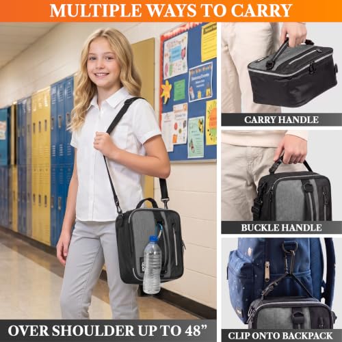 Insulated Lunch Bag for Men Women Kids