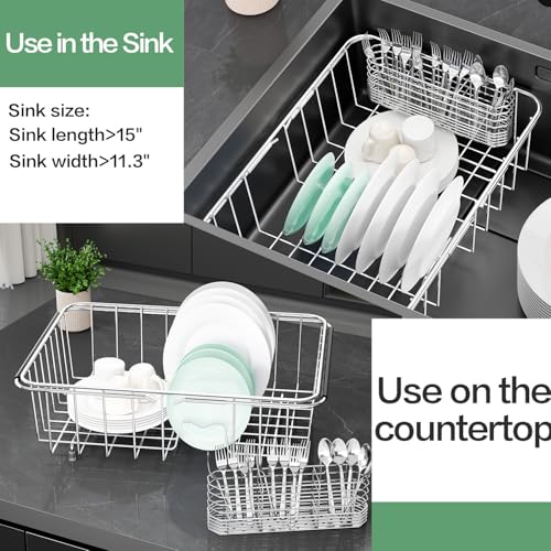 Large Sink Dish Drying Rack (Medium【14.96''*11.02''*5.35''】)