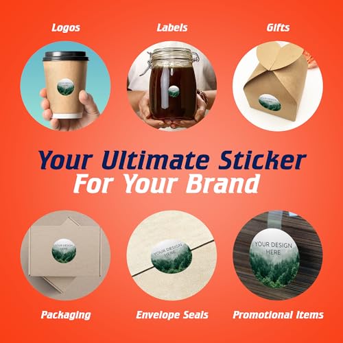Custom Vinyl Stickers Your Image (100 Count)