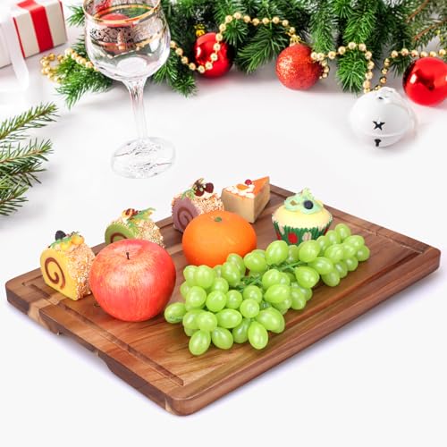 Acacia Wood Cutting Boards for Kitchen (Acacia Wood / 15"L x 11"W)